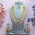 Pink designer premium festive wear necklace set