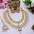 Pink designer premium festive wear necklace set