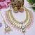 Pink designer premium festive wear necklace set
