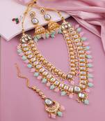 Multicolor designer premium festive wear necklace set