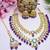 Purple designer premium festive wear necklace set