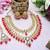 Red designer premium festive wear necklace set