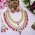 Red designer premium festive wear necklace set