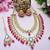 Red designer premium festive wear necklace set