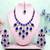 Turquoise designer premium festive wear necklace set