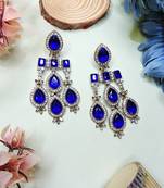 Turquoise designer premium festive wear earrings
