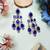 Turquoise designer premium festive wear earrings