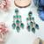 Turquoise designer premium festive wear necklace set