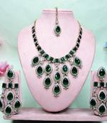 Turquoise designer premium festive wear necklace set