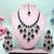 Turquoise designer premium festive wear necklace set
