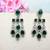Turquoise designer premium festive wear earrings