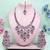 Purple designer premium festive wear necklace set
