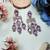 Purple designer premium festive wear necklace set