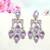 Purple designer premium festive wear earrings