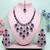 Blue designer premium festive wear necklace set