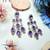 Blue designer premium festive wear necklace set