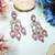 Pink designer premium festive wear earrings