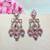 Pink designer premium festive wear earrings