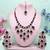 Purple designer premium festive wear necklace set