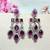 Purple designer premium festive wear earrings
