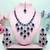 Turquoise designer premium festive wear necklace set