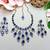 Turquoise designer premium festive wear necklace set
