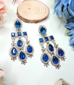 Turquoise designer premium festive wear earrings