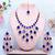 Turquoise designer premium festive wear necklace set