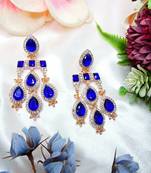 Turquoise designer premium festive wear earrings