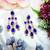 Turquoise designer premium festive wear earrings