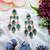 Turquoise designer premium festive wear earrings