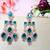 Turquoise designer premium festive wear earrings