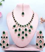 Turquoise designer premium festive wear necklace set