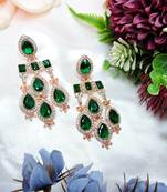 Turquoise designer premium festive wear earrings