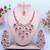 Purple designer premium festive wear necklace set