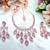 Purple designer premium festive wear necklace set