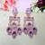 Purple designer premium festive wear earrings