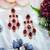 Maroon designer premium festive wear earrings