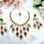 Green designer premium festive wear necklace set