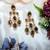 Green designer premium festive wear earrings