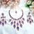 Blue designer premium festive wear necklace set