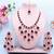 Purple designer premium festive wear necklace set