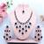 Turquoise designer premium festive wear necklace set