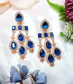Turquoise designer premium festive wear earrings