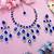 Turquoise designer premium festive wear necklace set