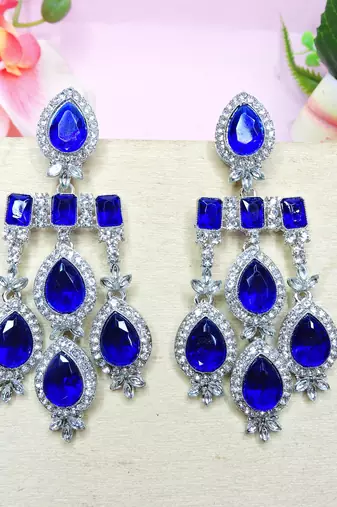 Turquoise designer premium festive wear necklace set