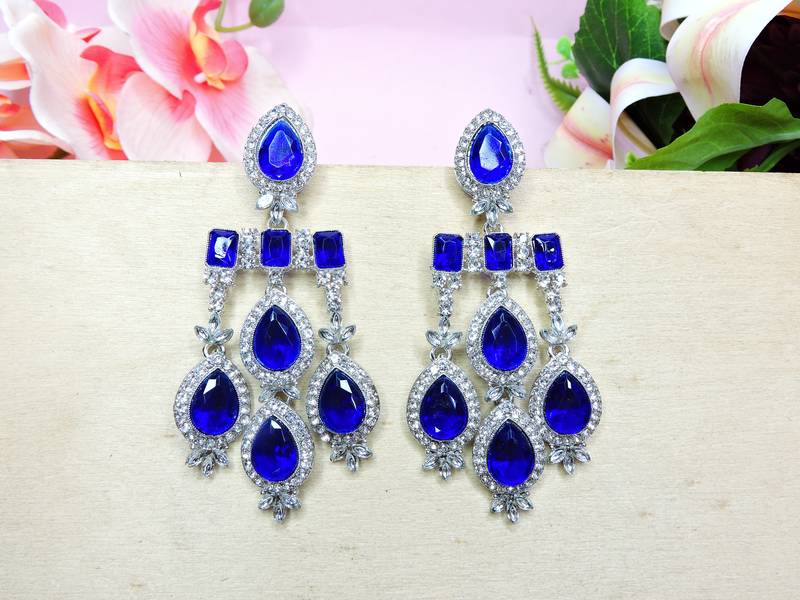 Turquoise designer premium festive wear necklace set