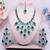Turquoise designer premium festive wear necklace set