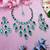Turquoise designer premium festive wear necklace set