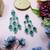 Turquoise designer premium festive wear necklace set